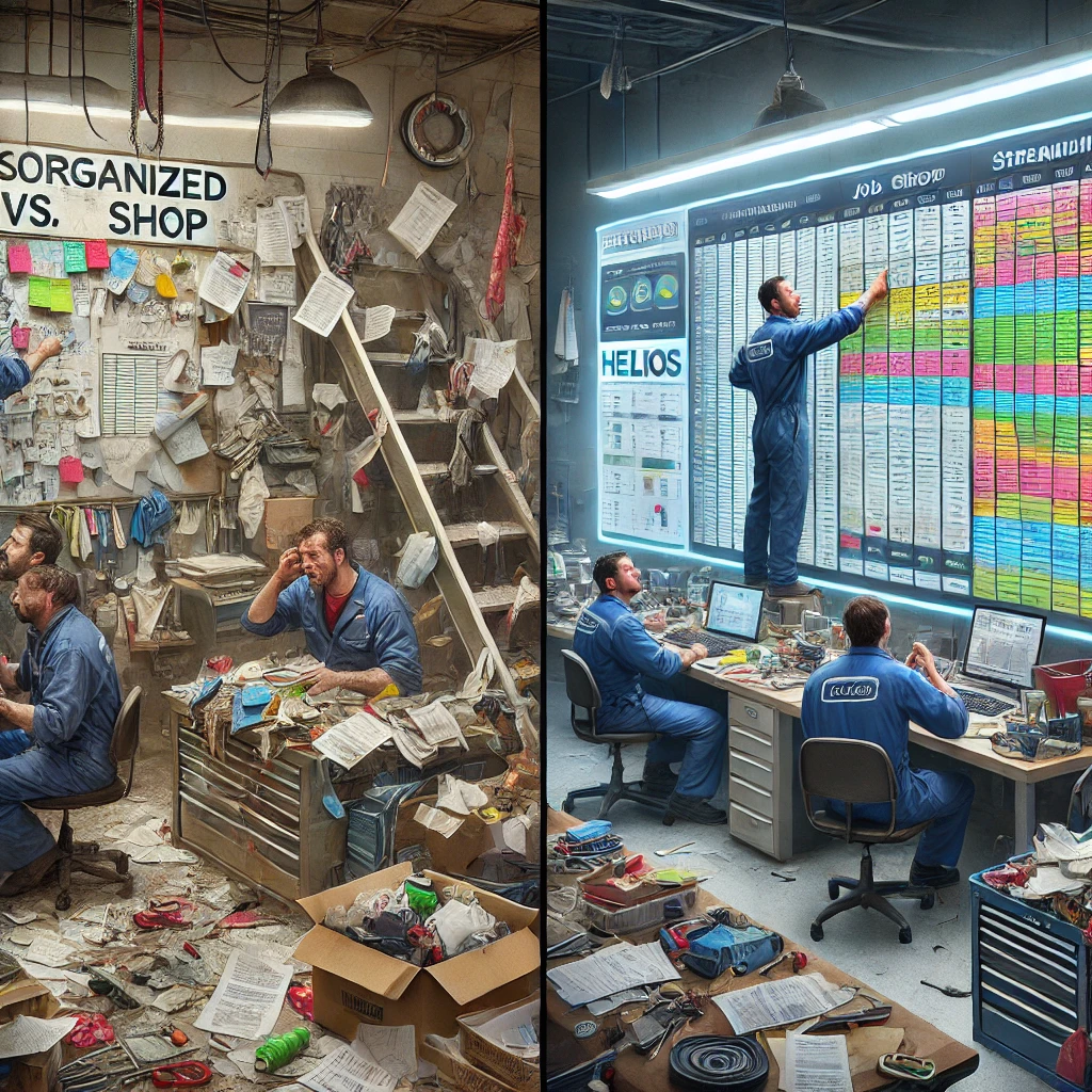 Disorganized vs. Streamlined Shop