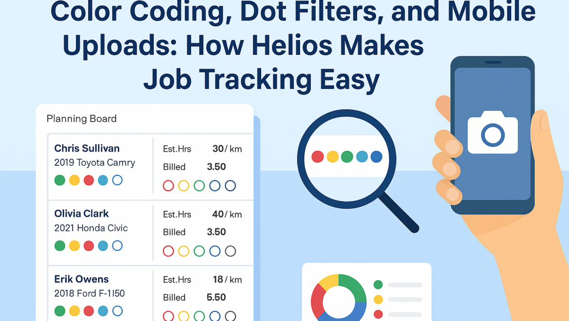 Color Coding, Dot Filters, and Mobile Uploads- How Helios Makes Job Tracking Easy