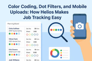 Color Coding, Dot Filters, and Mobile Uploads- How Helios Makes Job Tracking Easy
