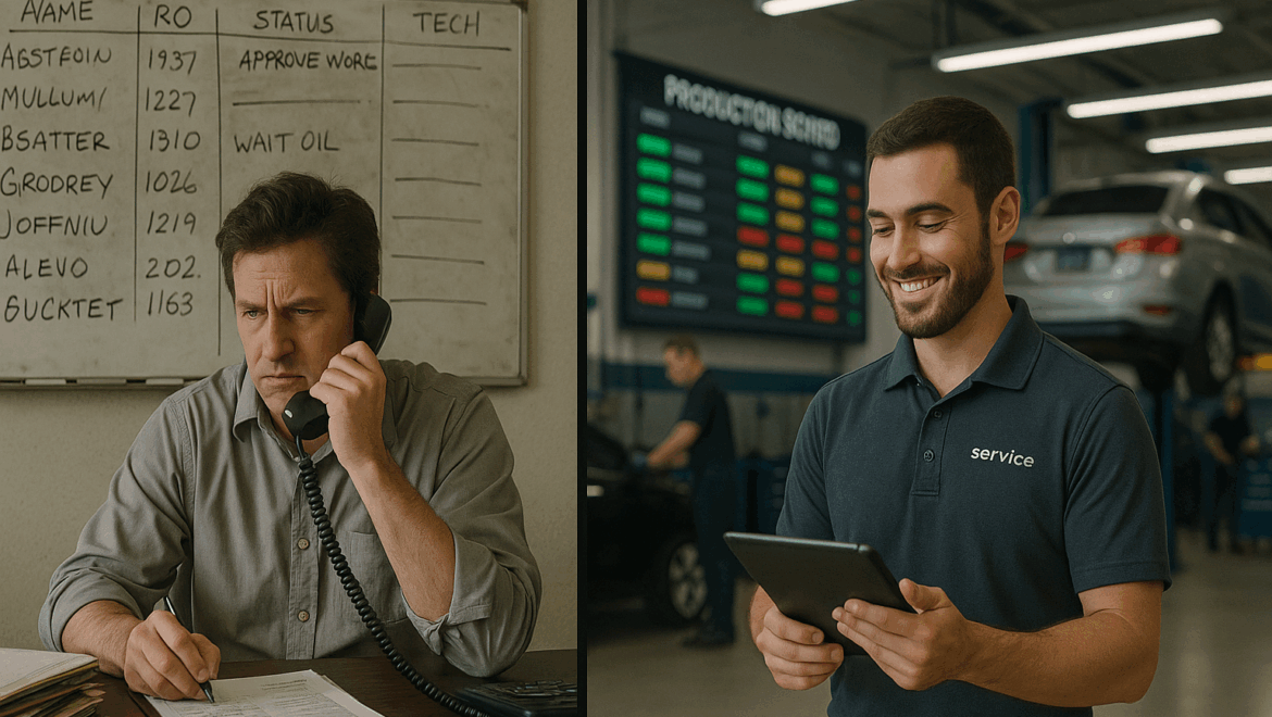 Tracking Jobs in an Auto Repair Shop: Old vs. Modern Methods