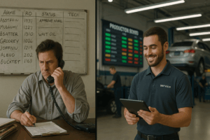 Tracking Jobs in an Auto Repair Shop: Old vs. Modern Methods